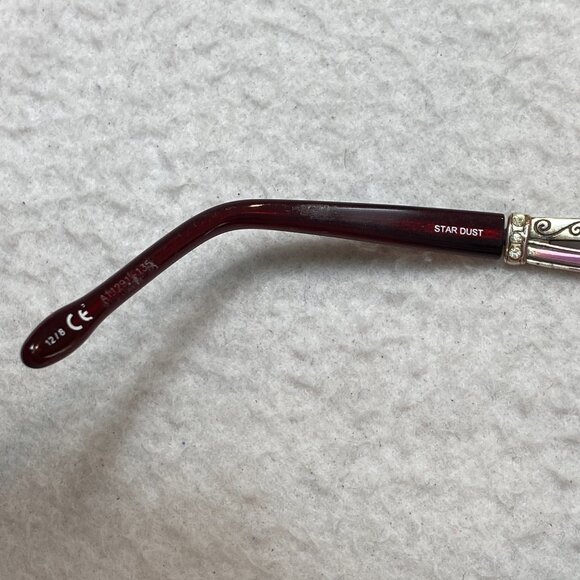 Brighton Hand Made Stardust Eyeglasses Metal Studded 54-19 - Picture 12 of 15
